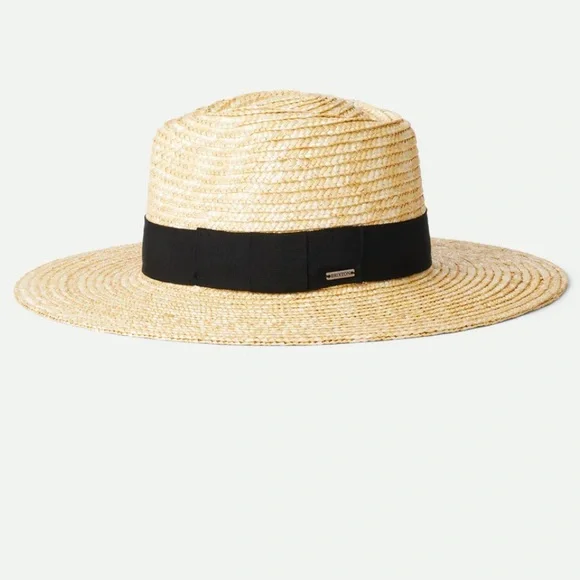 Brixton Joanna Honey Straw Hat with Black Band - Picture 3 of 9
